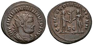 MAXIMIANO. Antoniniano. 295-299 d.C. ... 