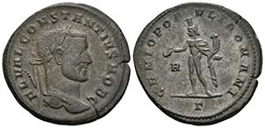 CONSTANTCIO I. Follis. 296-297 d.C. Roma. A/ ... 