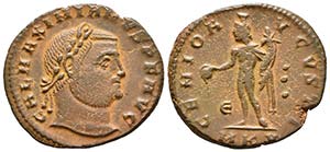GALERIO. Follis. 305-311 d.C. Cyzicus. A/ ... 