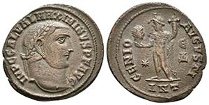 MAXIMINO II. Follis. 311-312 d.C. Antioquia. ... 