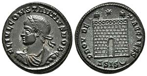 CONSTANCIO II. Follis. 328-329 d.C. Siscia. ... 