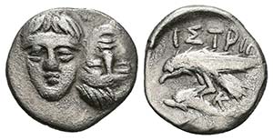 ISTROS, Moesia. Dióbolo. 400-350 a.C. A/ ... 