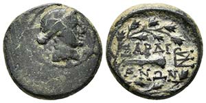 LYDIA, Sardes. Ae15. 133 a.C.-14 d.C. A/ ... 