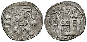 ALFONSO VIII. Dinero. (1158-1214). Toledo. ... 