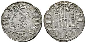SANCHO IV. Cornado. (1284-1295). León, L y ... 