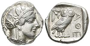 ATTICA. Athenas. Tetradracma. 454-404 a.C. ... 