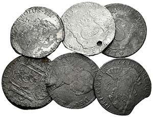 CARLOS III. Lote compuesto por 6 monedas de ... 