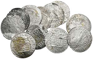 CARLOS IV. Lote compuesto por 11 monedas de ... 