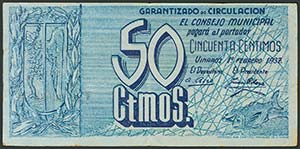 VINAROZ (CASTELLON). 50 céntimos. ... 