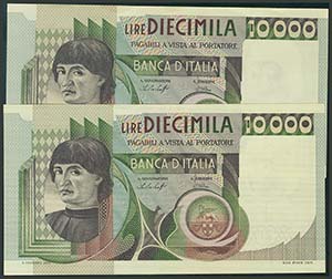 ITALIA. 10000 Lire. 30 de Octubre de 1976. ... 