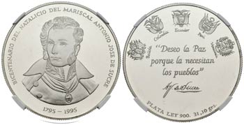 REPÚBLICA DE VENEZUELA. Medalla. 1995. (Ar. ... 