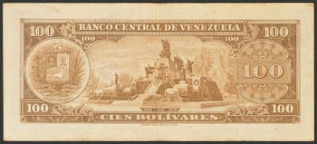 VENEZUELA. 100 Bolívares. 23 de ... 