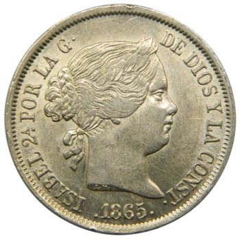 Isabel II (1833-1868). 1865. 40 ... 