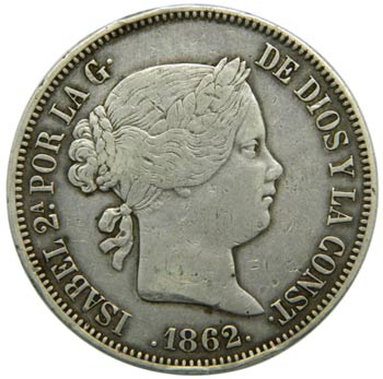 Isabel II (1833-1868). 1862. 20 ... 
