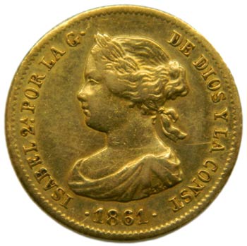 Isabel II (1833-1868). 1861. 20 ... 