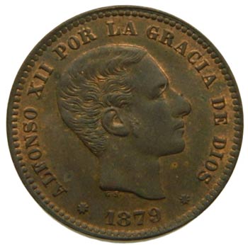 Alfonso XII (1874-1885). 1879. 5 ... 