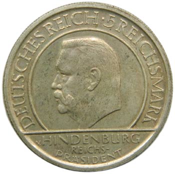 Alemania. 5 reichsmark. 1929. D. ... 