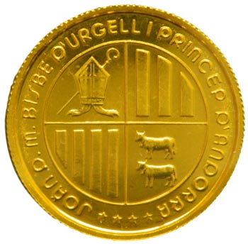 Andorra. 100 diners. 1988. KM#42. ... 