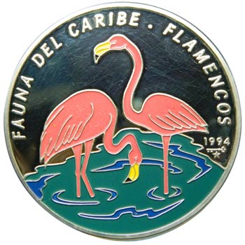 Cuba. 50 pesos. 1994. KM#506. Ag ... 