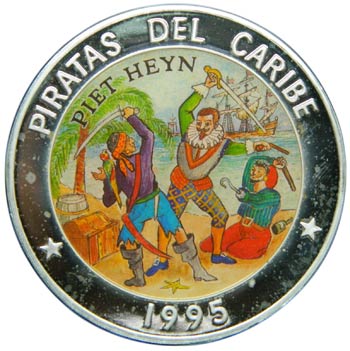 Cuba. 50 pesos. 1995. KM#489. Ag ... 