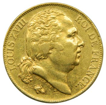 Francia. 20 francs. 1817. A. ... 