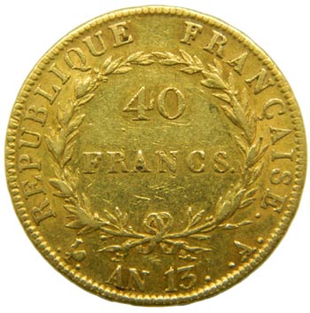 Francia. (1804-1805). 40 francs. ... 