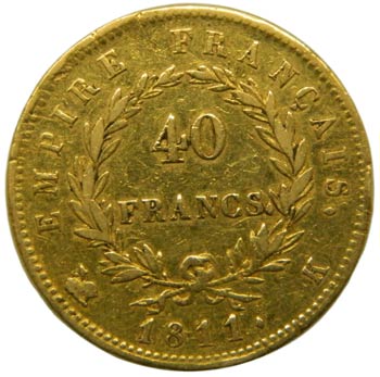 Francia. 40 francs. 1811. K. ... 