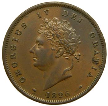 Gran Bretaña. Penny. 1826. ... 
