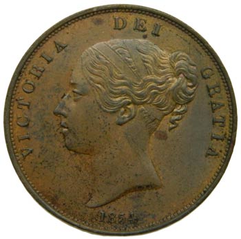 Gran Bretaña. Penny. 1854. ... 