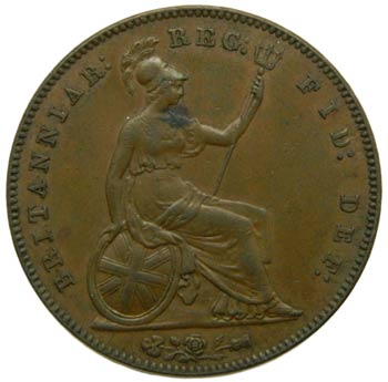 Gran Bretaña. Penny. 1857. ... 
