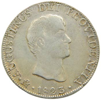 México. 8 reales. 1823. JM. ... 