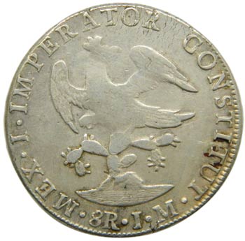 México. 8 reales. 1823. JM. ... 