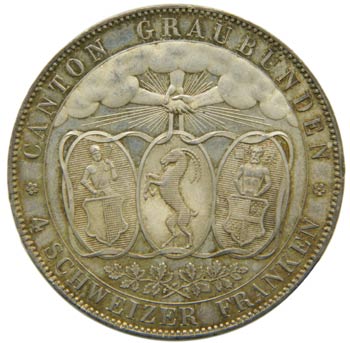 Suiza. 4 schweizer franken. 1842. ... 
