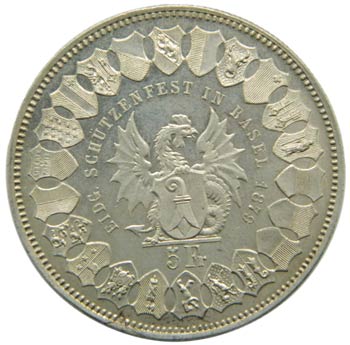 Suiza. 5 francs. Taler. 1879. ... 