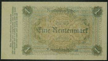 Alemania. 1 Rentenmark. 1.11.1923. ... 