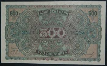 Alemania. 500 mark. 1.7.1922. ... 