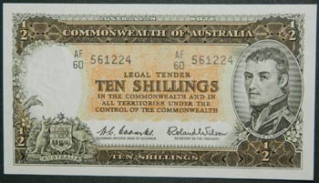 Australia. 10 shillings. ND. ... 