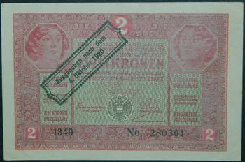 Austria. 2 kroner. 4.10.1920. ... 