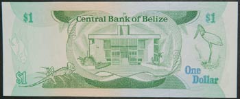 Belize. 1 dollar. 1.1.1987. (Pick ... 
