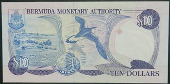 Bermudas. 10 dollars. 20.2.1989. ... 