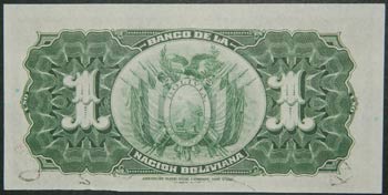 Bolivia. 1 boliviano. 11.5.1911. ... 