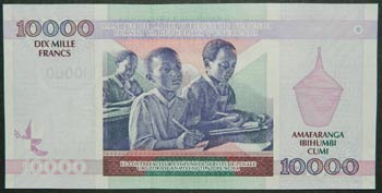 Burundi. 10.000 francs. ... 