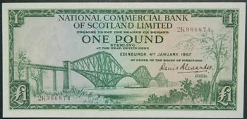 Escocia. 1 pound. 4.1.1967. (Pick ... 