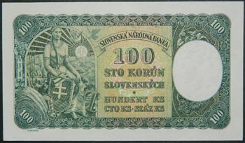Eslovaquia. 100 korun. 7.1.1940. ... 
