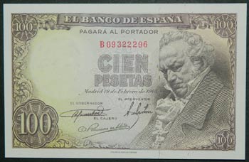 España. 100 pesetas. 19.2.1946. ... 