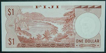 Fiji. 1 dollar. ND (1974). (Pick ... 