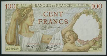 Francia. 100 francs. 29.1.1942. ... 