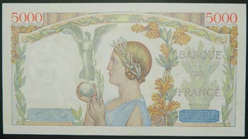 Francia. 5000 francs. 20.7.1939. ... 