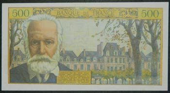 Francia. 500 francs. 5.12.1957. ... 