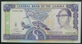 Gambia. 50 dalasis. ND (1989-95). ... 